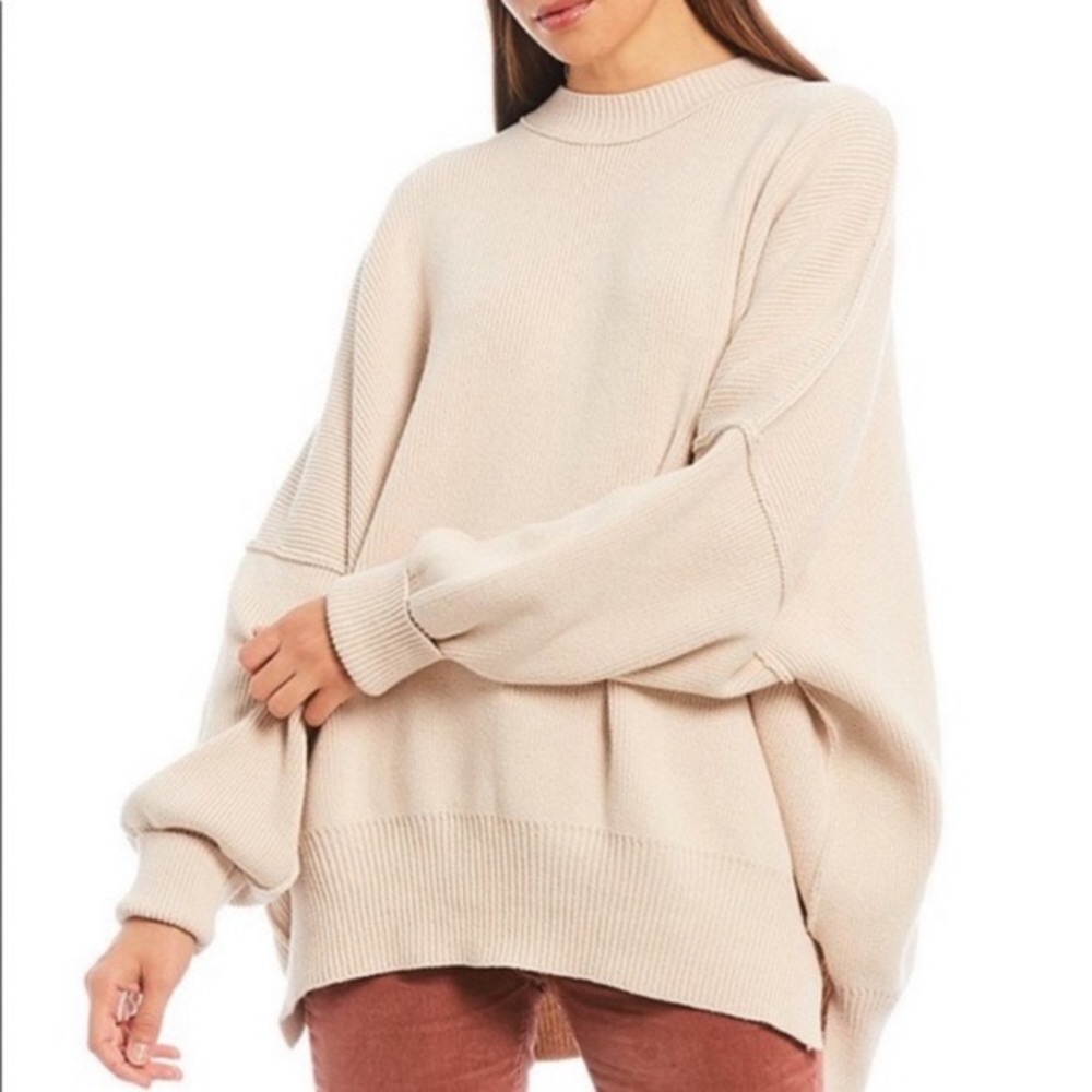 Free people easy street tunic sand/pearl